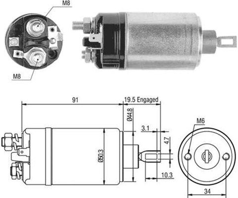 MAGNETI MARELLI Magnetlülitus,starter 940113050464